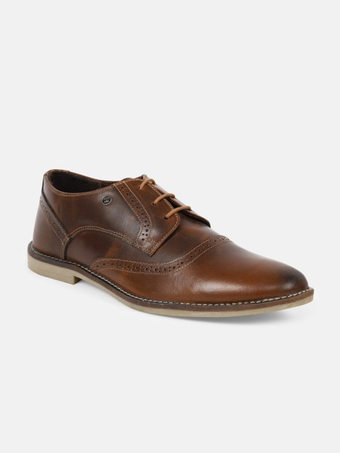 

JUMP USA Men Brown Leather Brogues