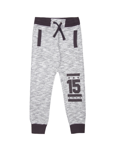 

Flying Machine Boys Grey & Black Patterned Joggers
