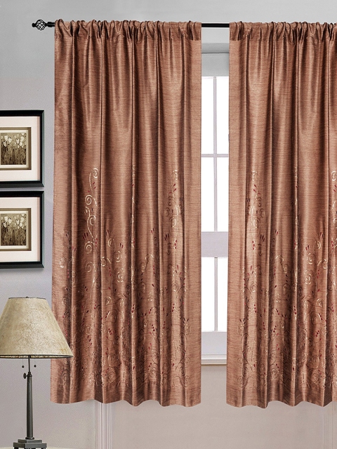 

Deco Window 5 Ft Burgundy Rod Pocket Single Window Curtain