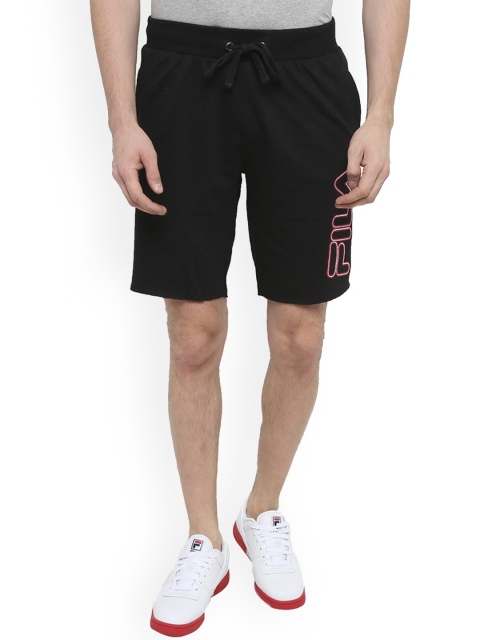 

FILA Men Black GOKU Solid Shorts