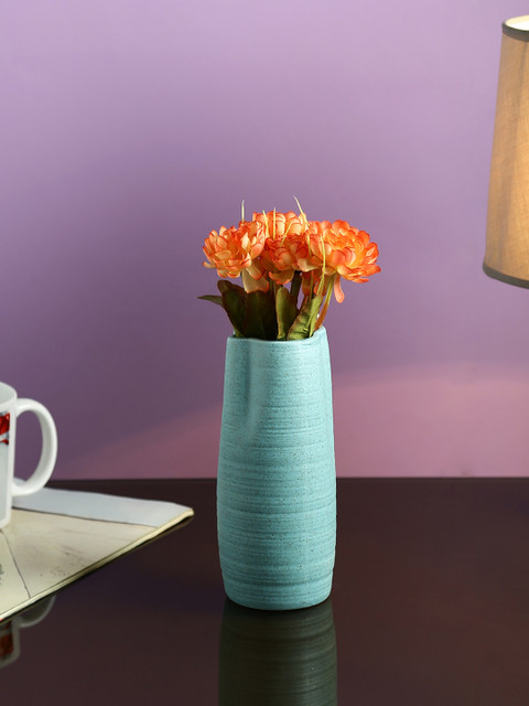 

Aapno Rajasthan Blue Ceramic Flower Vase