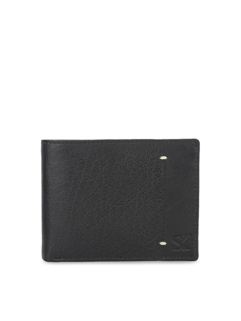 

STYLER KING Men Black Leather Solid Two Fold Wallet