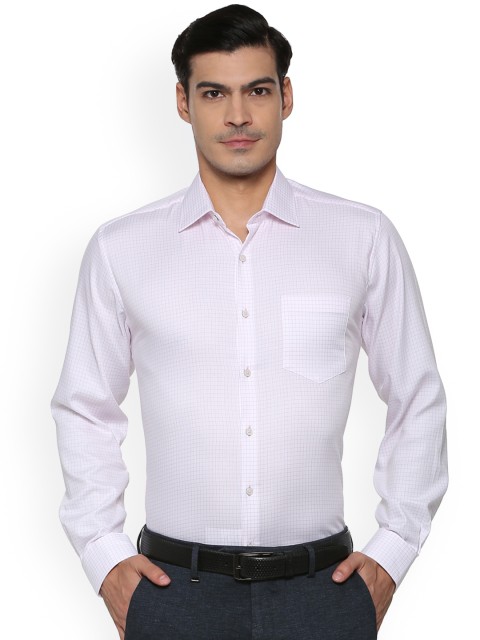 

Van Heusen Men White Regular Fit Checked Formal Shirt