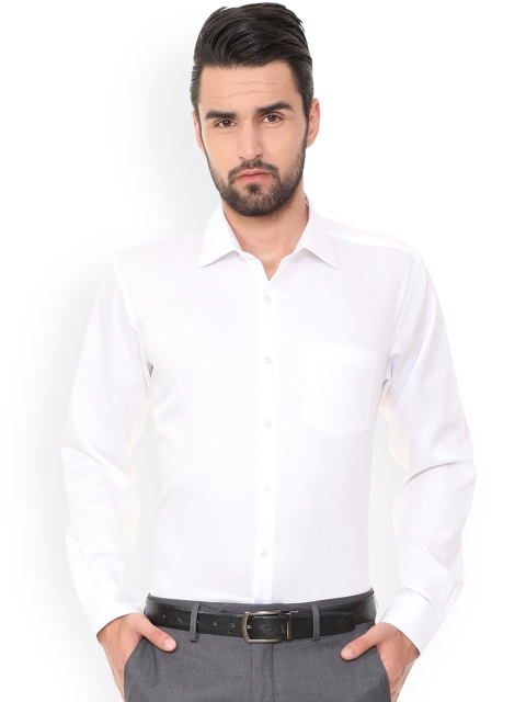 

Van Heusen Men White Regular Fit Self Design Formal Shirt