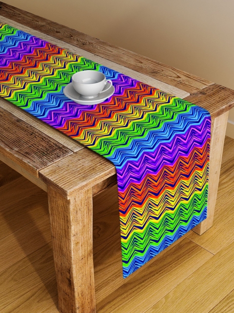 

Alina decor Multicoloured Geometric Table Runner, Multi