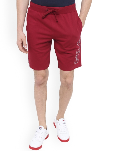 

FILA Men Red GOKU Solid Shorts