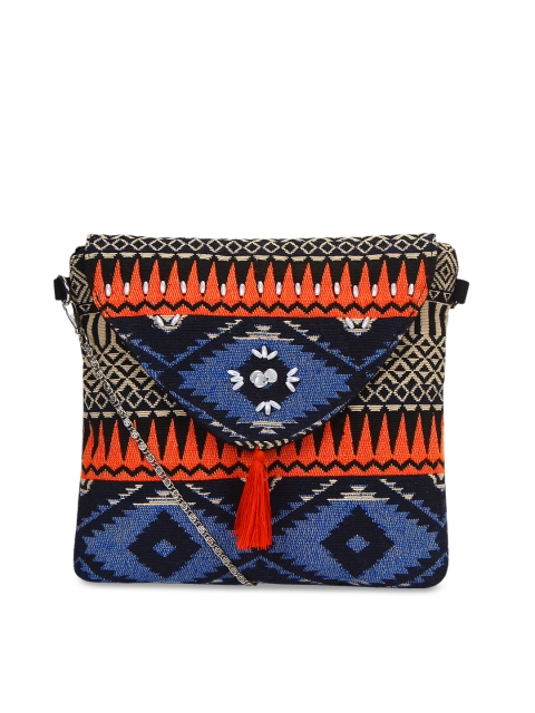 

Anekaant Multicoloured Self Design Sling Bag, Multi