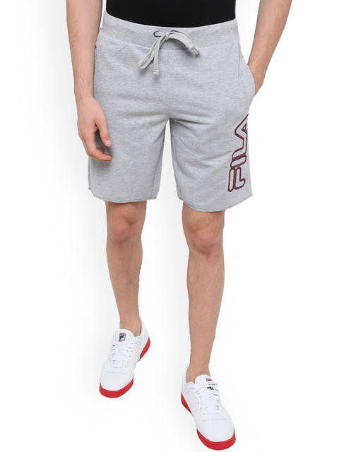 

FILA Men Grey Solid GOKU Shorts