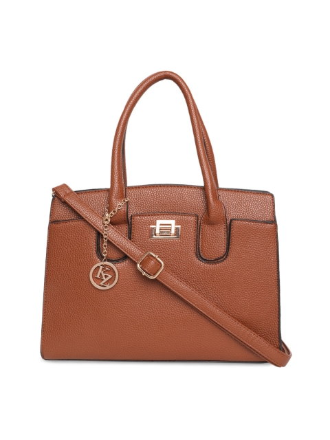 

Kazo Brown Solid Handheld Bag