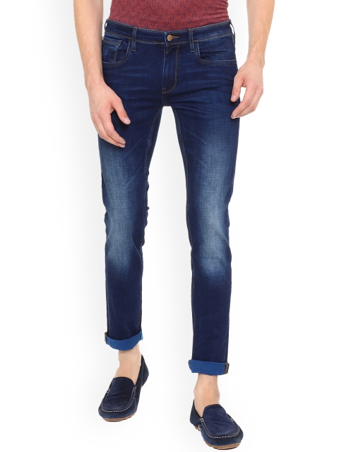 

Solly Jeans Co. Men Navy Blue Slim Fit Mid-Rise Clean Look Stretchable Jeans