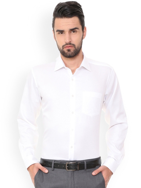 

Van Heusen Men White Regular Fit Self Design Formal Shirt
