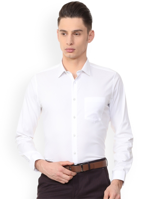 

Van Heusen Men White Slim Fit Solid Formal Shirt