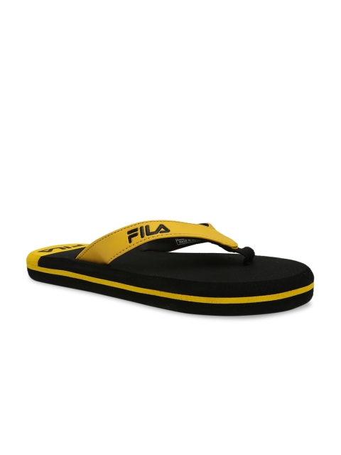 

FILA Women Black & Yellow COAST Solid Flip-Flops