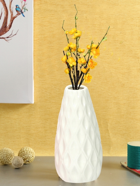 

Aapno Rajasthan White Ceramic Flower Vase