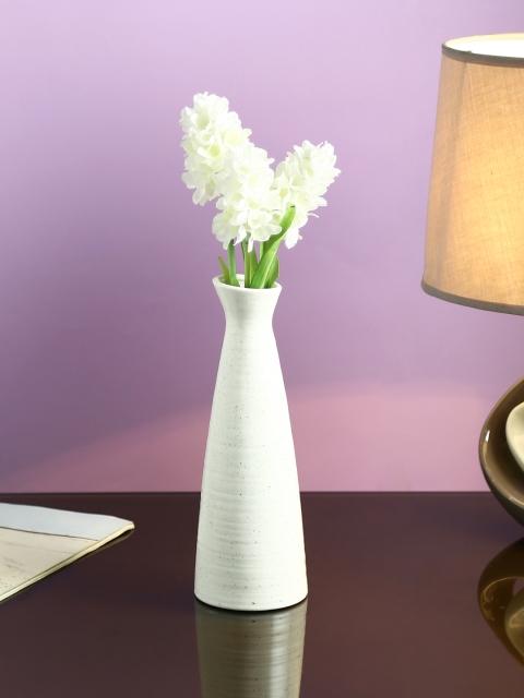 

Aapno Rajasthan White Ceramic Flower Vase