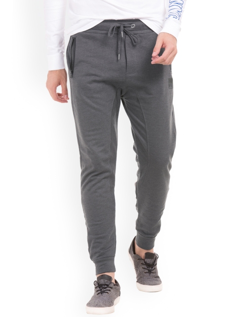 

Aeropostale Men Grey Solid Joggers
