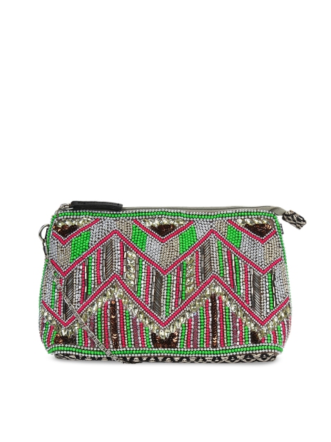 

Anekaant Multicoloured Embellished Sling Bag, Multi
