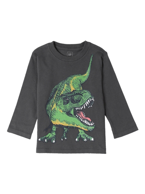 GAP Toddler Boy Grey Graphic Print T-Shirt