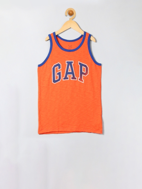 

GAP Boys Red Vintage Logo Slub Tank