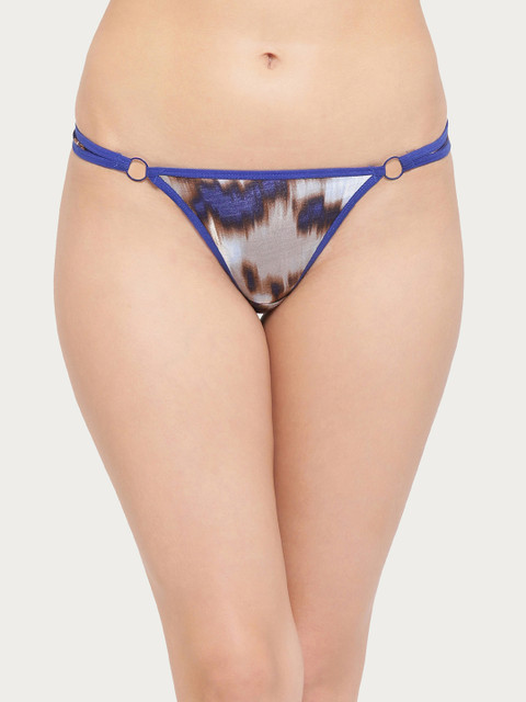 

Clovia Blue Printed Thong PN2806P083XL