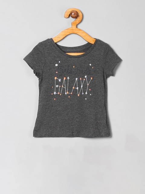 

GAP Girls Grey Graphic Print T-Shirt