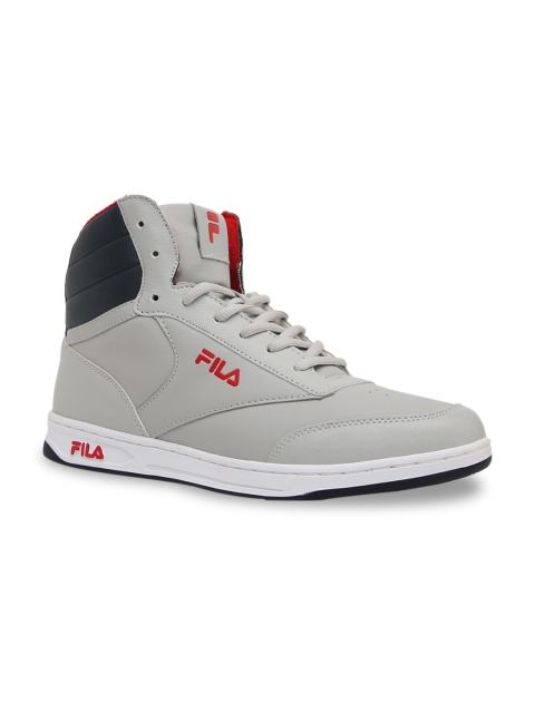 

FILA Men Grey PIPER Solid Mid-Top Sneakers