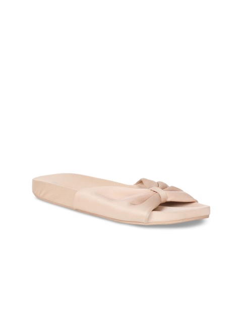 

Call It Spring Women Peach-Coloured Solid Open Toe Flats