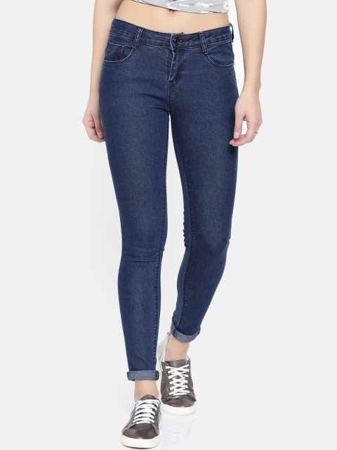 

ZHEIA Women Blue Skinny Fit Mid-Rise Clean Look Stretchable Jeans