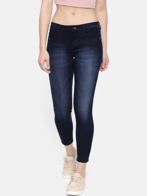 

ZHEIA Women Blue Skinny Fit Mid-Rise Clean Look Stretchable Jeans