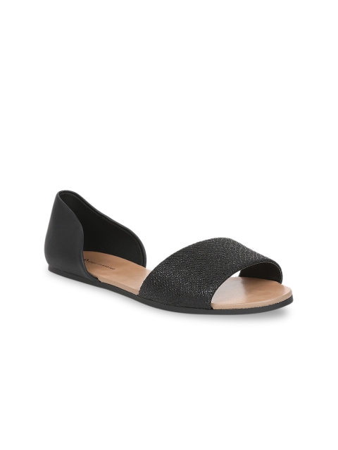 

Call It Spring Women Black Open Toe Flats