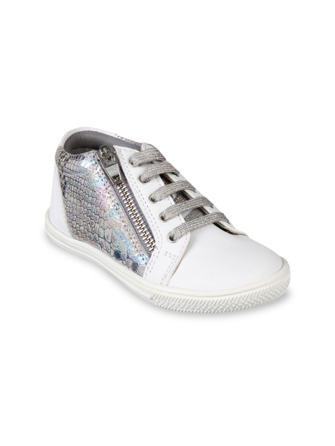 

Beanz Boys White Leather Sneakers