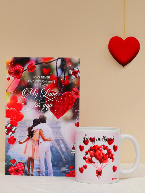 

Archies Multicoloured Printed Ceramic Mug with Greeting Card, Multi