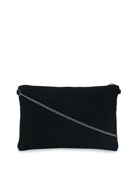 

Diwaah Black Self Design Sling Bag