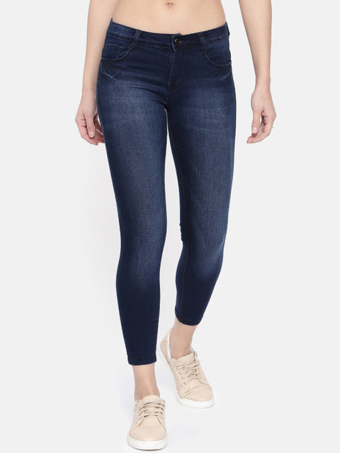 

ZHEIA Women Blue Skinny Fit Mid-Rise Clean Look Stretchable Jeans