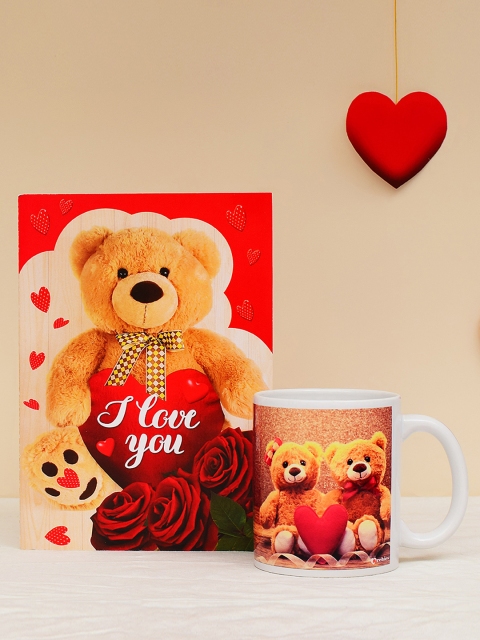 

Archies Love Gifts Multicoloured Printed Ceramic Mug with Greeting Card, Multi