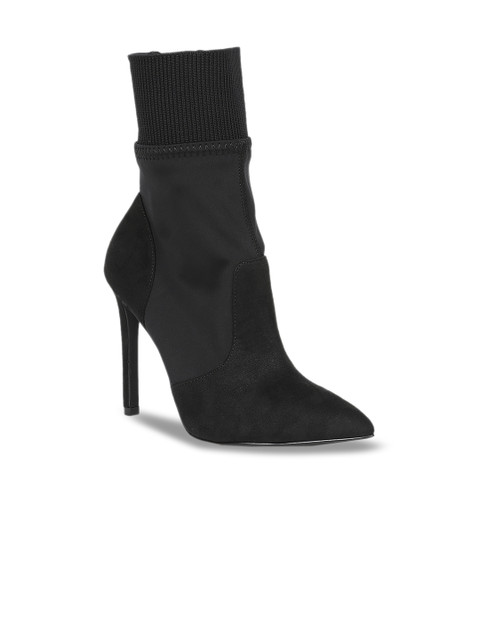 

Call It Spring Women Black Solid Heeled Boots