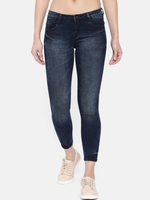 

ZHEIA Women Blue Skinny Fit Mid-Rise Clean Look Stretchable Jeans
