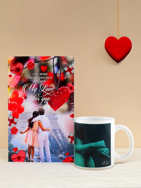 

Archies Multicoloured Printed Ceramic Mug with Greeting Card, Multi