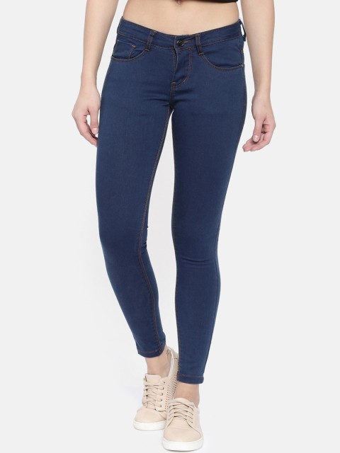 

ZHEIA Women Blue Skinny Fit Mid-Rise Clean Look Stretchable Jeans