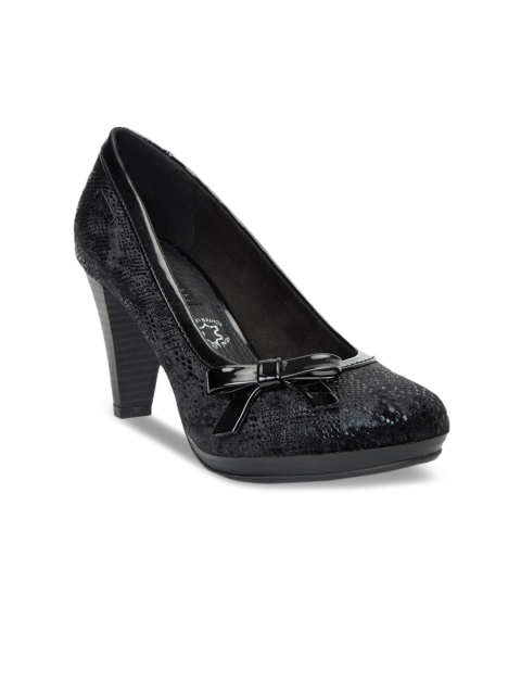 

Bugatti Women Black Textured Pumps