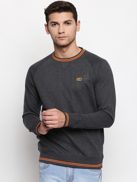 

Ajile by Pantaloons Men Charcoal Solid Sweatshirt