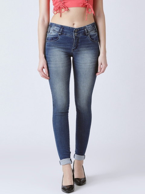 

Devis Women Blue Skinny Fit High-Rise Clean Look Stretchable Jeans