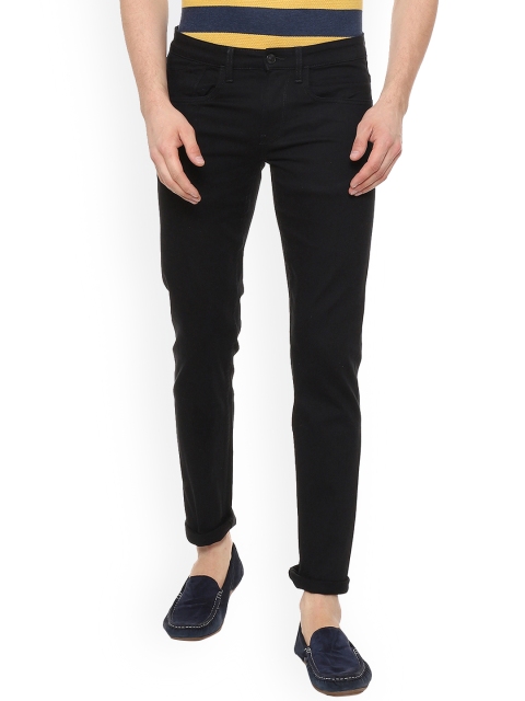 

Solly Jeans Co. Men Black Slim Fit Mid-Rise Clean Look Stretchable Jeans