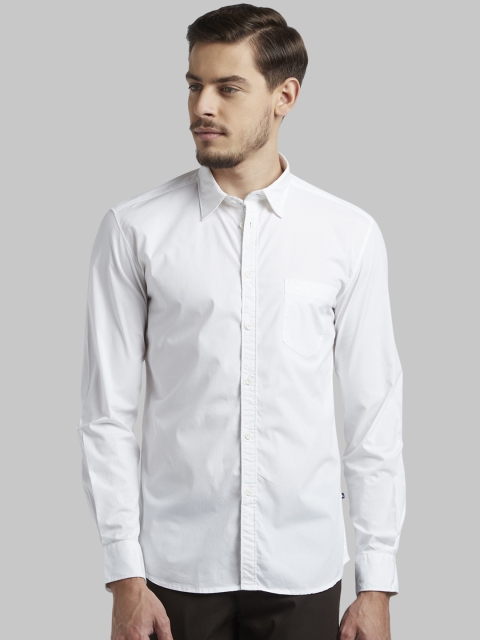 

Parx Men White Regular Fit Solid Casual Shirt