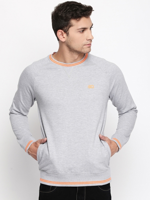 

Ajile by Pantaloons Men Grey Melange Solid Sweatshirt