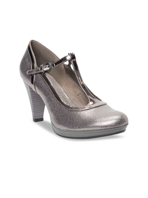 Bugatti Women Taupe Solid Pumps