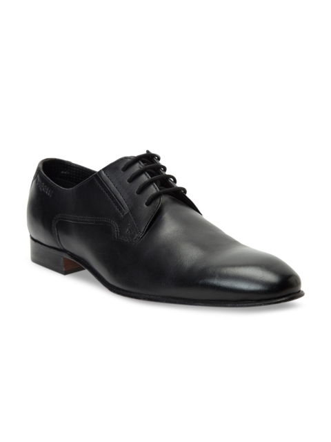 

Bugatti Men Black Leather Formal Derbys