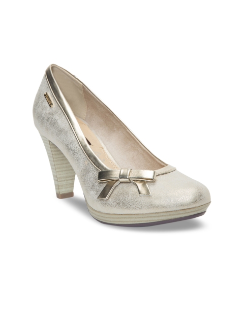 

Bugatti Women Beige Solid Pumps