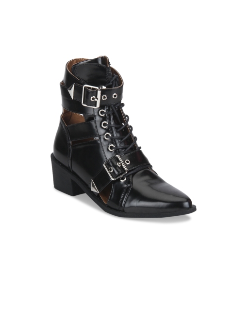

Truffle Collection Women Black Heeled Boots