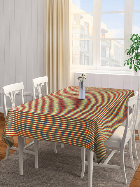 

NEUDIS Multicoloured Checked Cotton Rectangular Table Cover, Multi